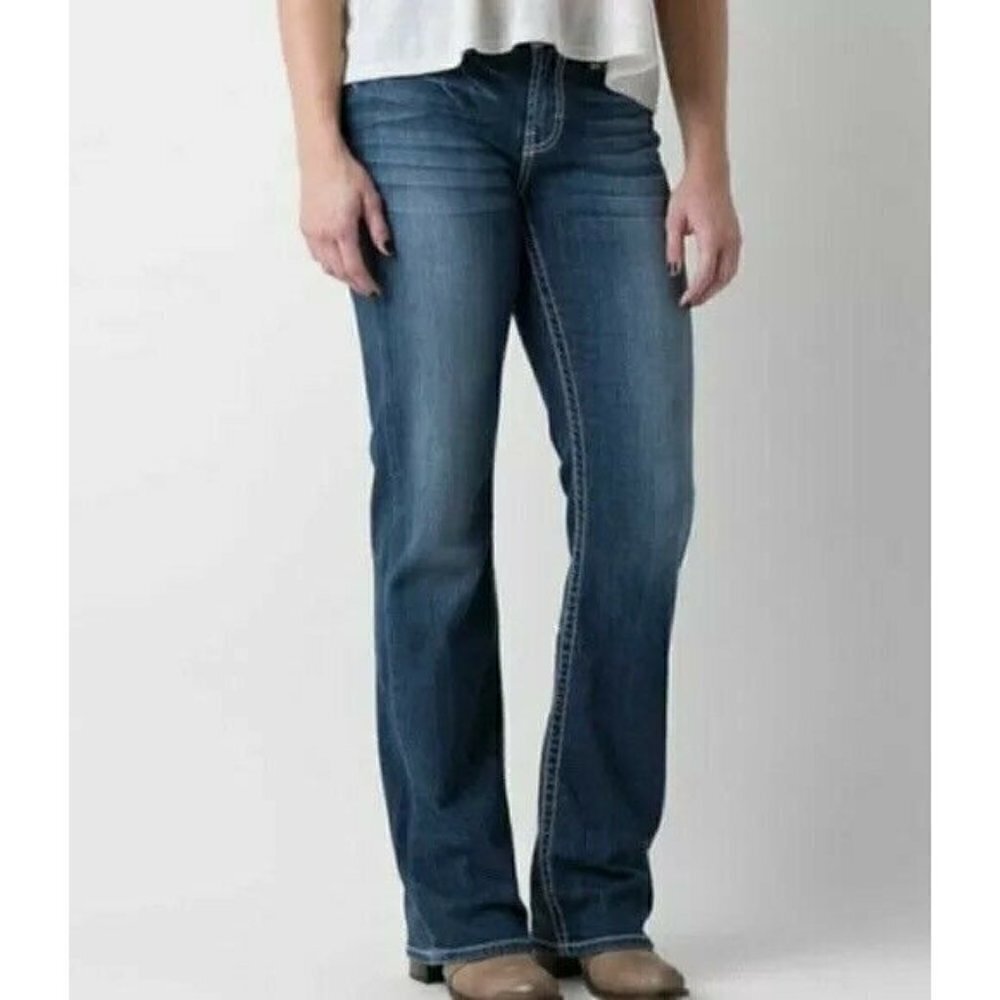 BKE Denim Buckle Harper Bootcut Jeans 36L